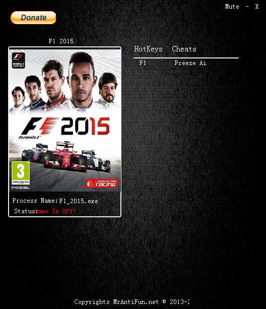 F1 2015游戏修改器